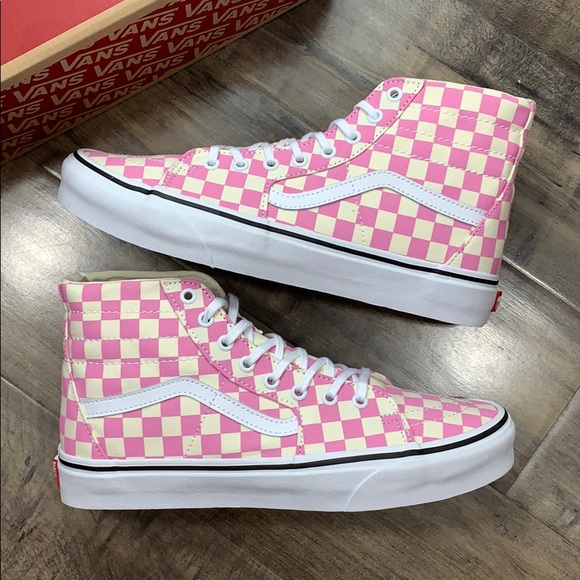 VANS Sk-8-Hi Tapered CHECKERBOARD Fchsapktrwt men’ - Picture 13 of 16